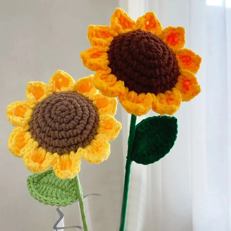 Sunflower Hand Woven Bouquet (3 Pieces)