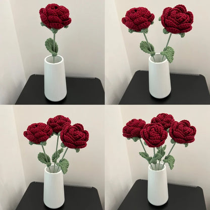 Knitted Rose (single)