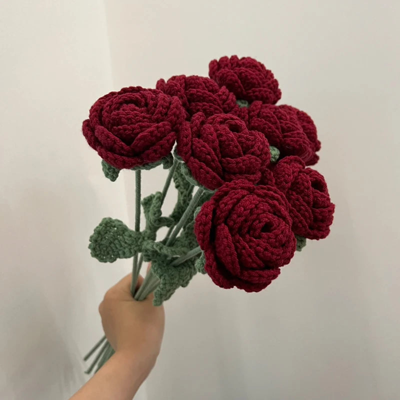 Knitted Rose (single)