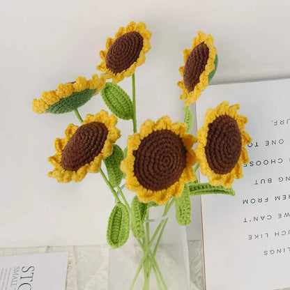 Sunflower Hand Woven Bouquet (3 Pieces)